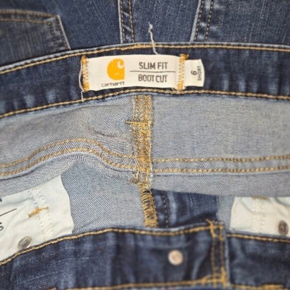 Carhartt Women's Slim Fit Boot Cut Jeans , Short - Picture 4 of 4